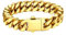 Bestyle Armband für Männer Herren 12,5MM breit Fashion Kettenarmband Damen Kubanische Miami Armkette Länge 23cm Goldkette mit Geschenkbox