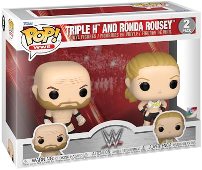Funko POP! WWE: Rousey and Triple H & Rousey H - Vinyl-Sammelfigur - Geschenkidee - Offizielle Handelswaren - Spielzeug Für Kinder und Erwachsene - Sports Fans - Modellfigur Für Sammler und Display