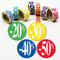 Affichesstore 30247-4 Rouleaux de 500 Étiquettes Autocollantes - Ø 25mm - Adhésives - Brillantes - Stickers% Divers pour Remise/Promotion/Soldes