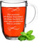 polar-effekt Teebecher aus Glas mit Gravur - personalisierte Kaffeetasse - ideal für Kaffee und Tee - Cappuccinoglas Thermobecher - Geschenk für Männer und Frauen - Espressotasse
