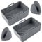 Kitchen Web Silicone Air Fryer Liners - Thicker, Durable 180g, Even Heat Distribution, Grease Separation, Reusable, Compatible w/ AF300UK and Similar Models - 2 Silicone Liners with 2 Gloves (Grey)