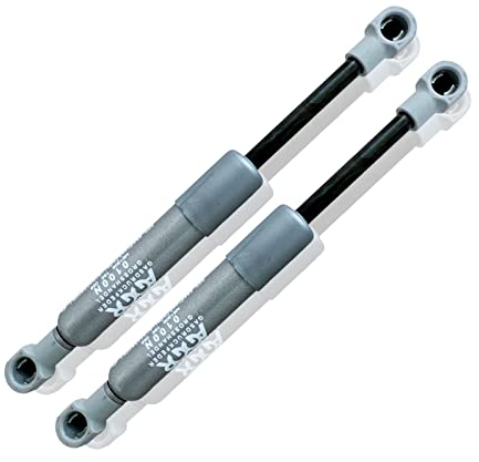 2x RhedexX® Gasdruckfeder Ersatz für Stabilus LIFT-O-MAT 195mm 50N-800N Grau Gasdruckdämpfer Kesseböhmer Küche Möbelklappen Gasfeder Liftomat (380 N)