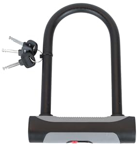 BISOMO Bügelschloss U-Schloss 180x245mm Sicherheitsschloss Panzerschloss Fahrrad E-Bike Moped Motorrad
