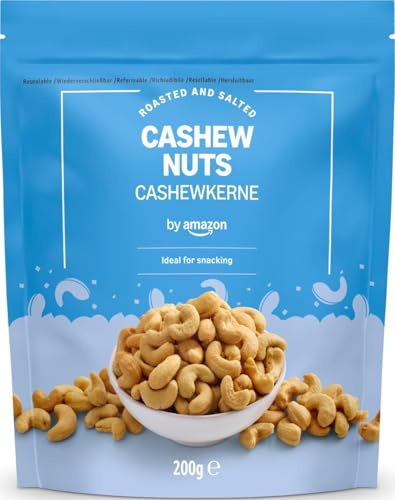 by Amazon Roasted and Salted Cashew Nuts, 200 g
