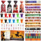 Qunkun Halloween Mitgebsel Party Mitbringsel, 80PCS Halloween Party Spielzeug, Halloween Mitgebsel Kinder, Bleistifte/Geschenk Tüten/Slap Armbänder/Halloween Stempel/Tattoos