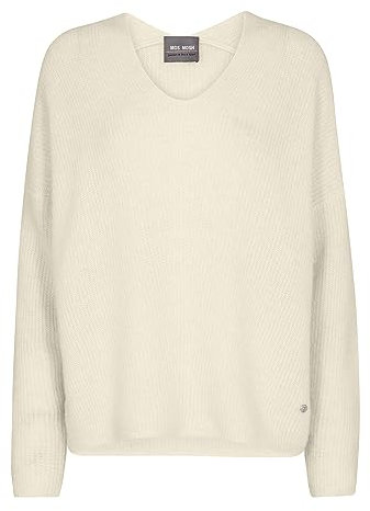Mos Mosh MMThora V-Neck Knit 180 Ecru - XS
