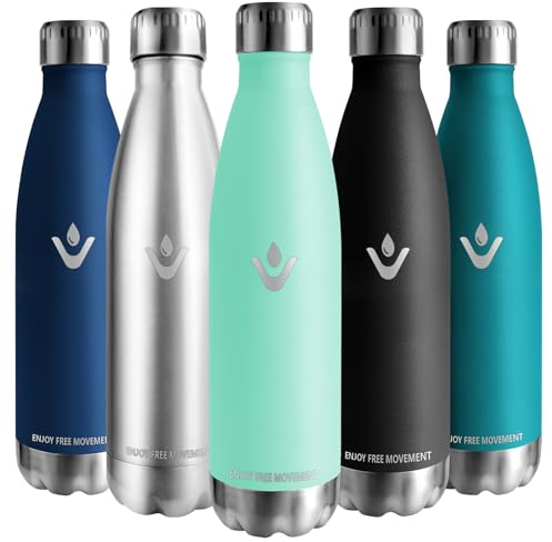 Vikaster Garrafa termica, 750ml Botella agua acero inoxidable, Mantener 12H Caliente/24 Frío, Termo Sin BPA, Botella termica Niños, Adultos, Deporte, Oficina, Exteriores