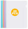 ASelected 20Pcs Report Covers with Sliding Bar A4 Project Presentation Covers Hold Up to 60 Sheets for School Office Documents Classification (5 Colors)