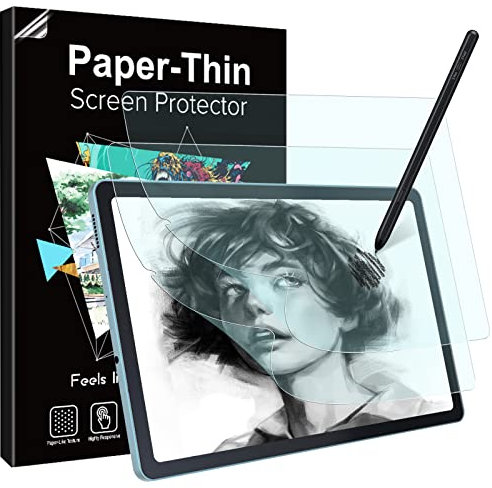 TiMOVO 2 Pack Paper Screen Protector for Galaxy Tab S6 Lite 10.4 Inch(2022/2020) Tablet, Matte PET Film Screen Protector for Samsung Tab S6 Lite Paper Tablet Write and Draw Like on Paper, Anti-Scratch