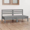 UTSRABFA Sofa Sitzbank Esszimmer Cord Sofa Küchensofa 2-Sitzer-Gartensofa Grau Kiefer Massivholz Geeignet für Schlafzimmer, Esszimmer, Wohnungen, Lofts
