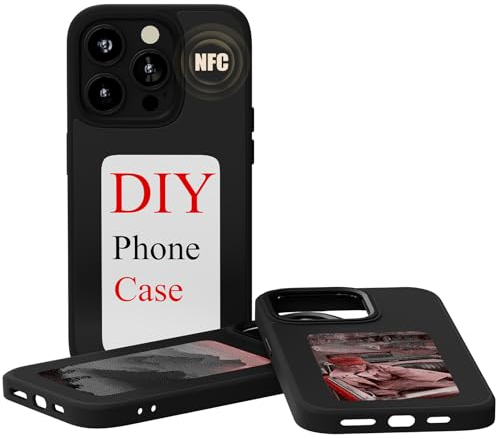 Individuelle Handyhüllen, Fotoporträt, für iPhone 14 Pro Max, Handyhülle mit bearbeitbarem E-Ink-Bildschirm, NFC-Digital-DIY-Reframe-Kunst-Handyhülle, keine Fingerabdrücke, aktualisiert an jedem neuen
