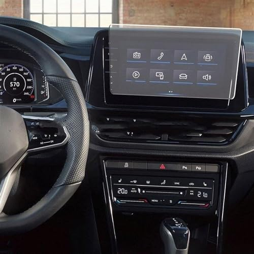 WLLLLa Auto Screen Protector Film für VW T-ROC 2022,Auto infotainment Radio GPS Konsole Navigation Zubehör,A/GPS