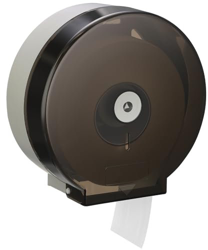 Layhit 1 distributeur de papier toilette, distributeur de papier toilette Jumbo commercial, 22,9 cm, support mural avec serrure à clé pour salle de sport, centre commercial, salle de bain, cuisine,
