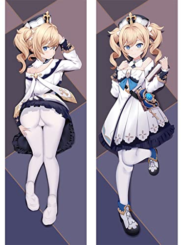 Für Barbara Body Kissenbezug Kissenhülle,Anime Pillowcase Doppelseitige Umarmungskissen Bezug,Anime Muster Körper Kissenbezug,Shortplush-150x50cm