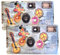 Lot de 2 appareils photo jetables 1A PORST Edition Flower Power, fleurs et papillon, avec flash, piles et film (lot de 2, 27 prises chacune)