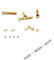 Rimless Glasses Diamond Head Gold Screw Screw Washer Screw Nut Screw Cap Screwdriver Glasses Accessories