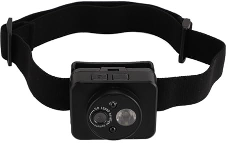 GOWENIC Fotocamera Frontale 1080P, Videoregistratore Ciclistico a Mani Libere, Regolazione Libera a 45 Gradi, Controllo Sensore Onde, Formato di Archiviazione MP4, per la Corsa