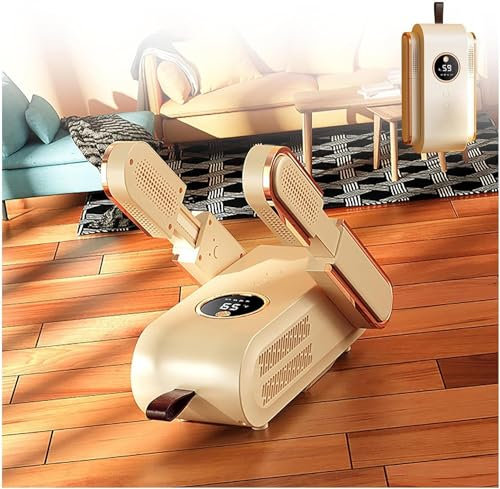 Sèche-Chaussures,Seche-Bottes, Sèche-chaussures de ski portable, sèche-chaussures pliable et extensible avec minuterie Blu-Ray/3 modes, sèche-chaussures portable for le camping, les voyages ou le ski