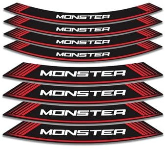 Moto Llantas Pegatinas Adhesivo Para Rueda De Motocicleta De 17 Pulgadas, Calcomanía Para Buje, Cinta De Rayas Para Llantas Para Ducati Monster 696 821 796 695 1200 797 Monster1200s Ruedas Calcomanías