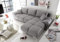 Modern Corner Sofa Bed with Storage and FREE Assembly Right Hand Chaise Lounge (Light Grey)