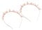 OSOLADY 2Pcs Stereoscopic Butterfly Hair Hoops Rose Gold Metal Headbands for Lightweight and Elastic Hair Accessories for Parties Birthdays and Festivals