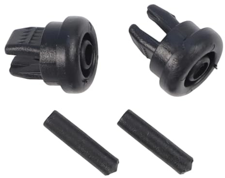 Tidevib Hutablage-Saitenaufhänger-Clips für Renault Clio MK1 MK2, Megane MK1 MK2 MK3, Laguna MK1 MK2, R21 R25, Schwarz, 2 Stück