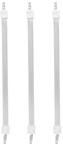 HOMOCONO Lot de 3 Éléments Chauffants en Quartz pour Radiateur D'appoint, Installation Facile, pour Petits Espaces et Chambres, Tubes Chauffants Infrarouges Efficaces