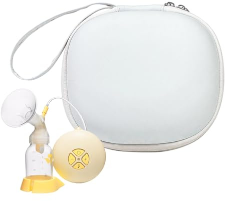 Breast Pump Storage Bag – Portable PU Tote Washable Compartments | Lightweight Case for Breastfeeding | Must Have Accessory for Milk Bottles Supplies, Home Commute Travel, 2 Sizes