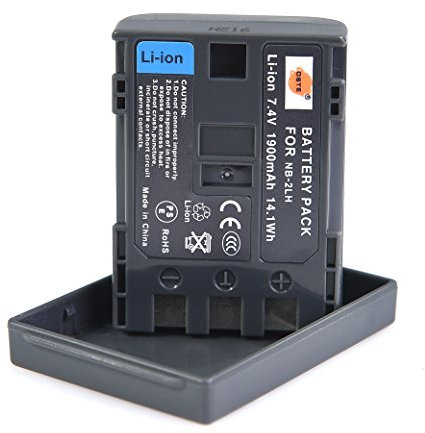 DSTE Ersatz Batterie Akku für Canon NB-2L NB-2LH Optura 30 40 50 60 400 500 PowerShot G7 G9 S30 S40 S45 S50 S60 S70 S80 VIXIA HF R10 R100 R11 HG10 HV20 HV30 HV40 ZR100 ZR200 ZR300 ZR400 ZR500 ZR600 ZR700 ZR800 ZR830 ZR850 Kamera