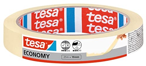 Ruban adhésif de masquage papier Tesa Economy, 19 mm x 50 m