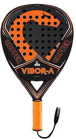 VIBORA Pala de Padel, Modelo Coperhead Liquid, Negro/Naranja