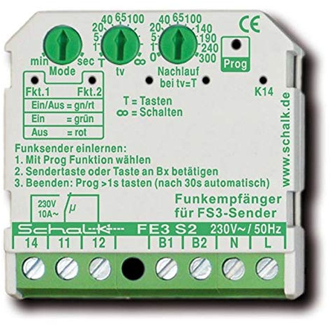 FUNK-EMPFAENGERSCHALTER 230VAC SCHALK FE3S29