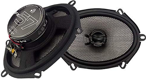 Massive Audio FX57 - 5x7 Inch, 280 Watts Max, 70 Watts RMS, FX Series Coaxial Speakers, 20mm Aluminum Dome Ferro Fluid, 6dB Linksworth Riley Crossover 4 Ohm (Sold AS Pair)