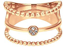 Heideman Ring Damen Unda aus Edelstahl rosegold farbend matt Damenring für Frauen mit Stein Zirkonia