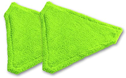 Maximex Ersatzbezug Wischmop Triangel 2er Set - 2er Set, Polyester, 31 x 27 x 0.8 cm, Grün