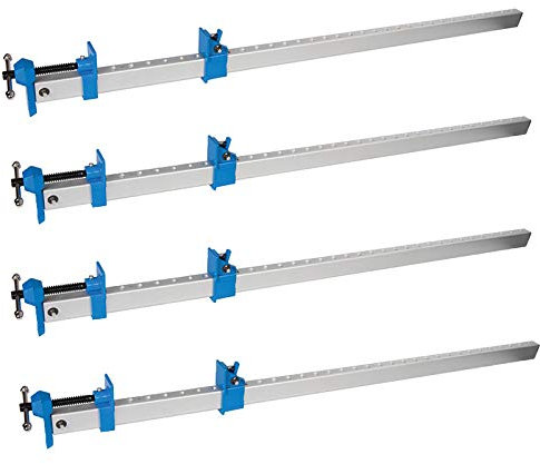 Dapetz ® 4x aluminum sash clamp 900mm sash clamps. Deep-cut acme thread enables final tightening and application of clamping pressure. Made with u-section aluminum