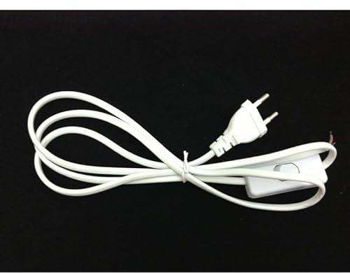 Câble d'alimentation avec interrupteur 220V 1.5m BLANC - SILAMP