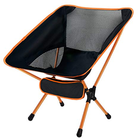 Ledeak Klappbarer Campingstuhl, Faltbar Tragbar Campingstühle Kompakter Ultraleicht mit Tragetasche, Klein Outdoorstuhl Angelstuhl bis zu 150kg für Rucksackreisen, Picknick, Wandern