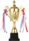 NUOBESTY Trophée d'or de 32,5 cm - Trophée de première place - Médailles en métal pour concours de grande orthographe - Prix - Jeu de basket-ball