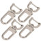 MILISTEN Karabinerhaken mit Drehgelenk, Metall-Karabinerhaken, zum Basteln, für Handtaschen, Schlüsselanhänger, Schmuckherstellung, silberfarben, 4 Stück