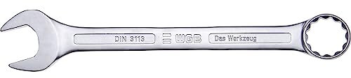 Kunzer WGB Ringmaulschlüssel 6mm gekröpft, Maulringschlüssel geprüft nach DIN3113A, Chrom-Vanadium Stahl
