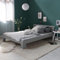 Homestyle4u 2265, Holzbett Doppelbett 140x200 mit Matratze und Lattenrost Bett Grau Holz Kiefer Bettgestell Futonbett
