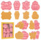 8 Piezas Moldes Galletas Halloween, 3D Prensables Juego de Cortadores de Galletas de Halloween, Plástico Reutilizable Moldes para Galletas para Cookies Fondant Pasteria Decoración