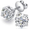 Diamond Earrings Men Zirconia Stud Earrings Hypoallergenic Earring 925 Sterling Silver Studs For Men Women White Gold Nickle Free Cz Earring Studs 8mm