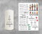 WICHTELGESCHENK Tattoofolie für Kerzen - ADVENT - für Kerzen/Keramik