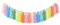 POOSR 37 Pastell Regenbogen Quaste Girlande mit Perle Tapisserie für Schlafzimmer Klassenzimmer Kinderzimmer Dekor