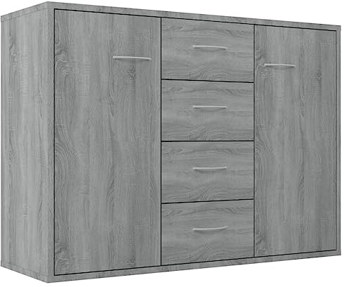 vidaXL Sideboard Grey Sonoma 88x30x65 cm Engineered Wood