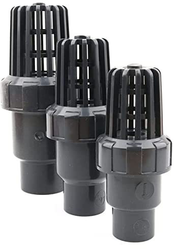 Filtro Acqua con Valvola di Fondo, 20 25 32 40 50 mm Pompa Acqua Ingresso Uscita Filtro, Valvola di Ritegno in PVC Raccordi per Serbatoio Acquario (20mm)
