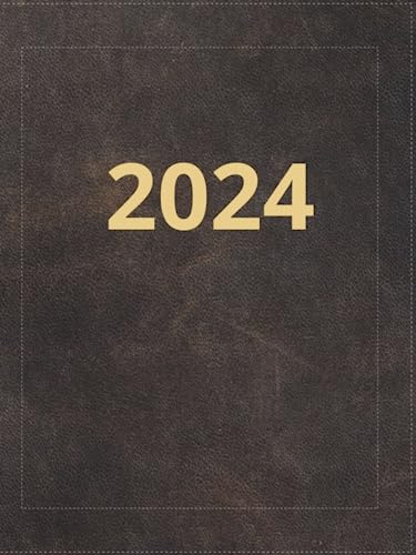 2024: kalender 2024 a4 1 tag 1 seite , buchkalender I Jahresplaner 12 monate von Januar bis Dezember I kalenderbuch 2024