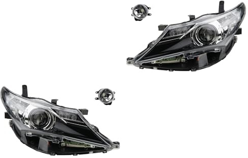 Johns, Scheinwerfer Satz Halogen passend für Toyota Auris 10/12-08/15 Hir2 L& R + Nebel
